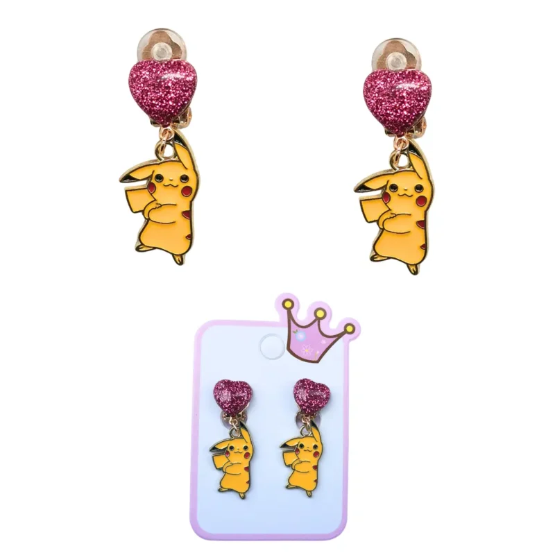 Klipsy Dla Dzieci Urocze Ozdoby Na Uszy POKEMON PIKACHU