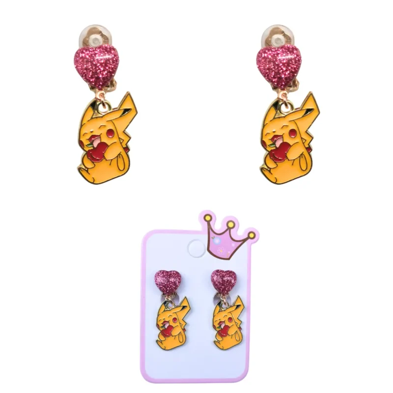 Klipsy Dla Dzieci Urocze Ozdoby Na Uszy POKEMON PIKACHU