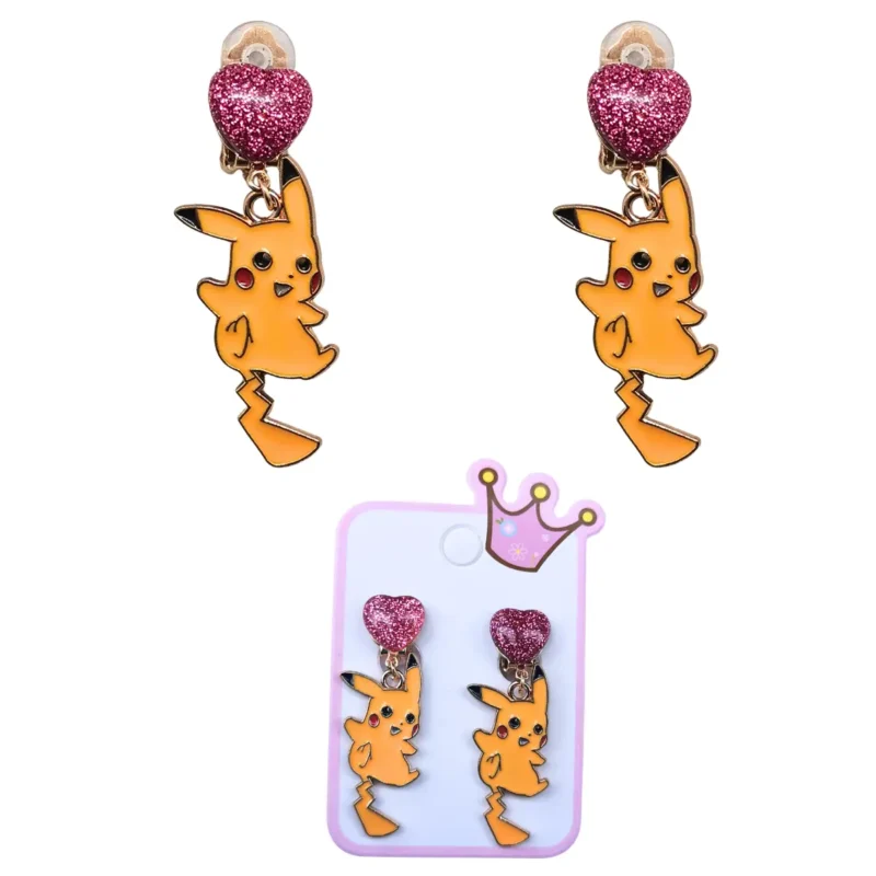 Klipsy Dla Dzieci Urocze Ozdoby Na Uszy POKEMON PIKACHU