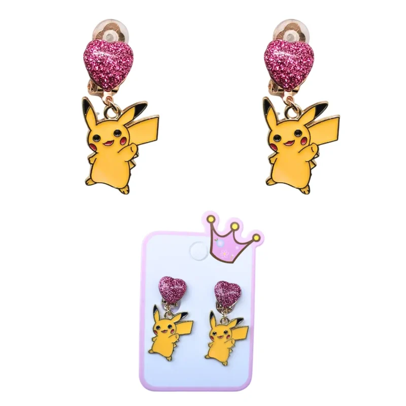 Klipsy Dla Dzieci Urocze Ozdoby Na Uszy POKEMON PIKACHU