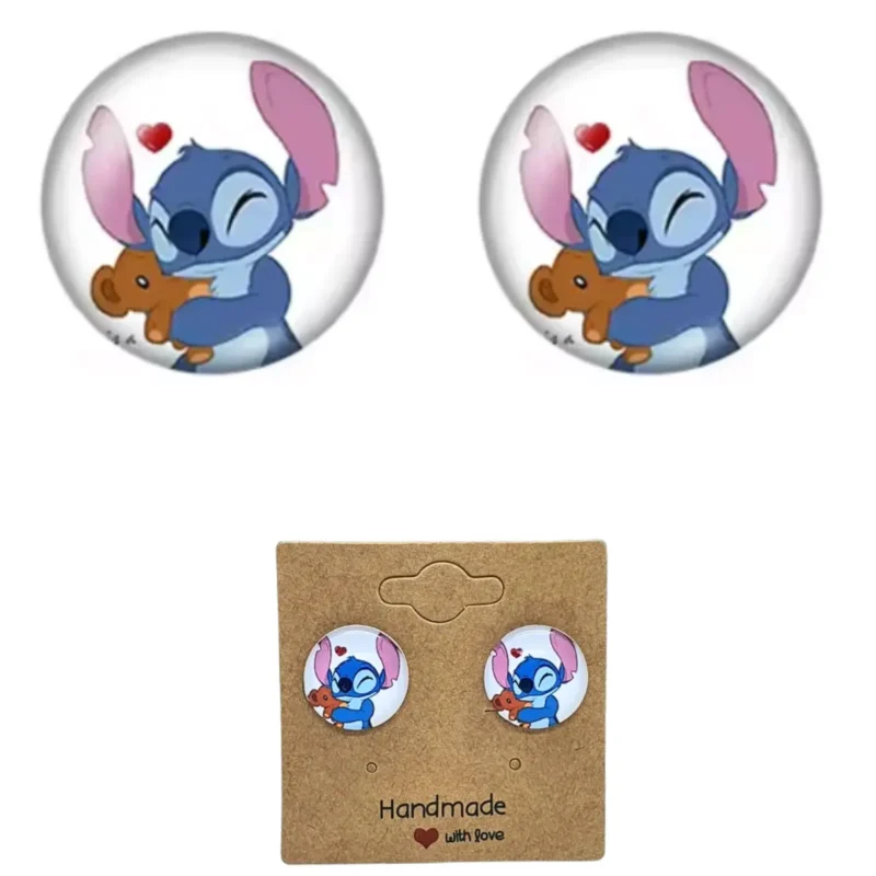 Klipsy Kolczyki Dla Dzieci Dziewczynki Bez Przekuwania Uszu STITCH