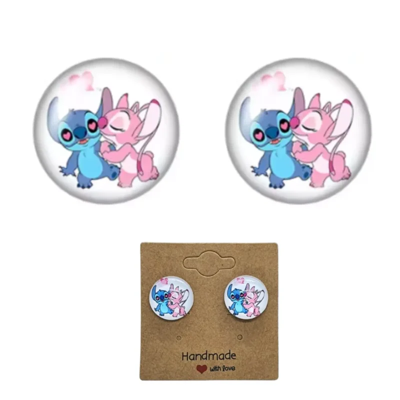 Klipsy Kolczyki Dla Dzieci Dziewczynki Bez Przekuwania Uszu STITCH