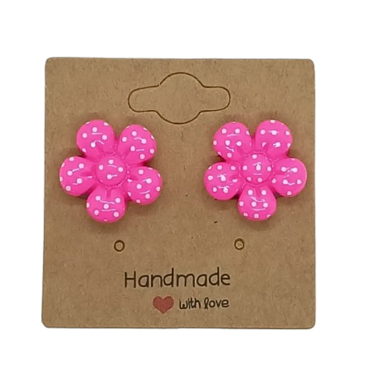 Klipsy Kolczyki Bez Przekuwania Uszu-KWIATUSZEK