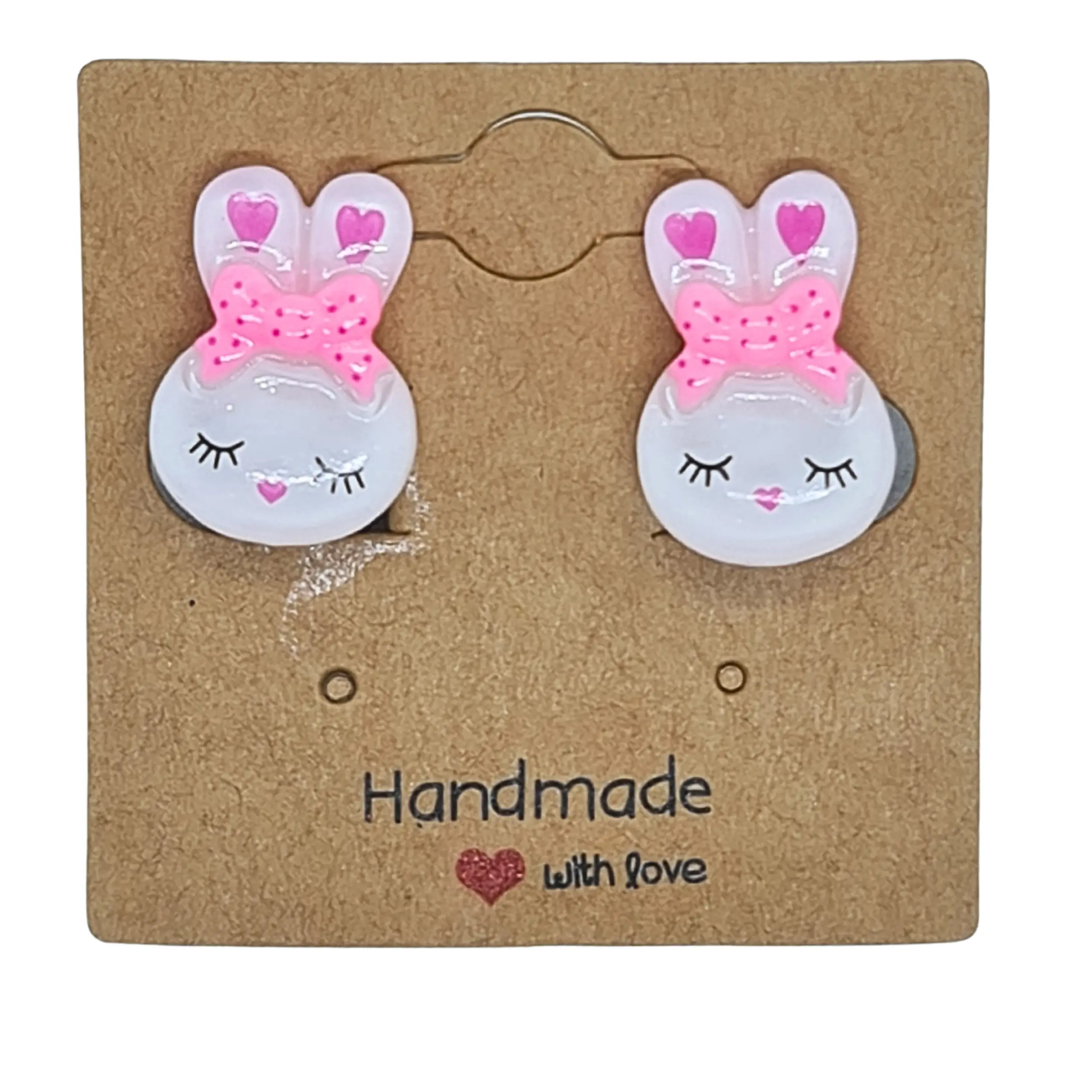 Klipsy Kolczyki Bez Przekuwania Uszu KRÓLICZKI