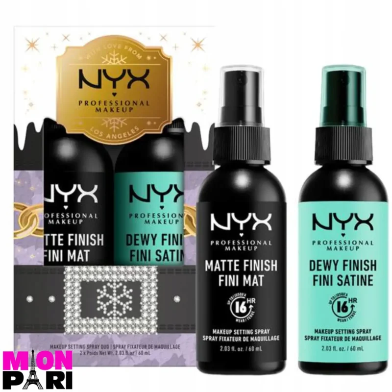 Utrwalacz makijażu mgiełka NYX Professional Makeup 2x60 ml ZESTAW Prezent