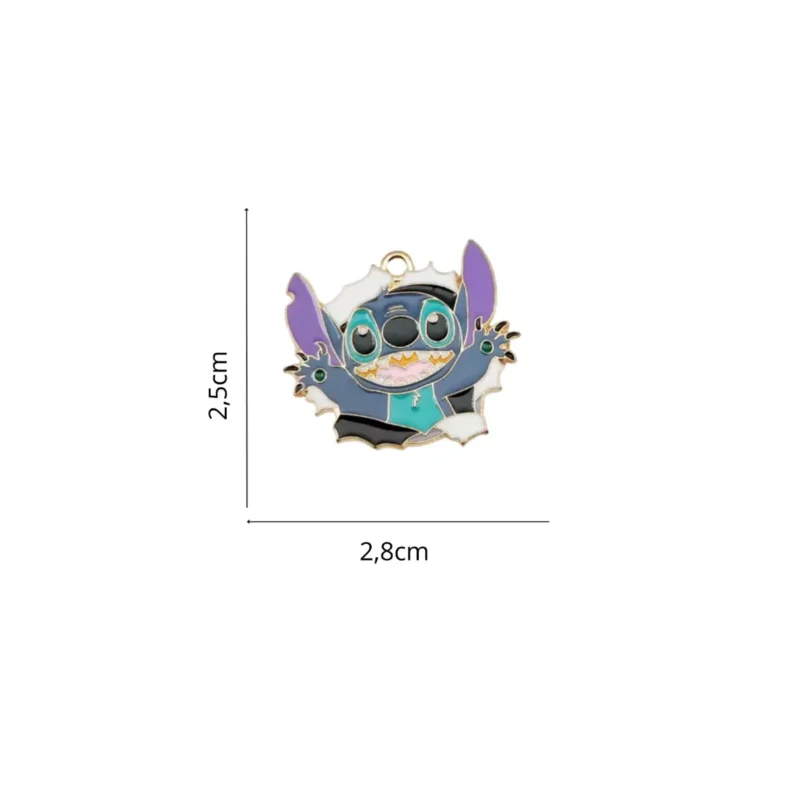 Klipsy Dla Dzieci Urocze Ozdoby Na Uszy STITCH - obrazek 2