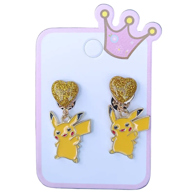 Klipsy Dla Dzieci Urocze Ozdoby Na Uszy POKEMON PIKACHU
