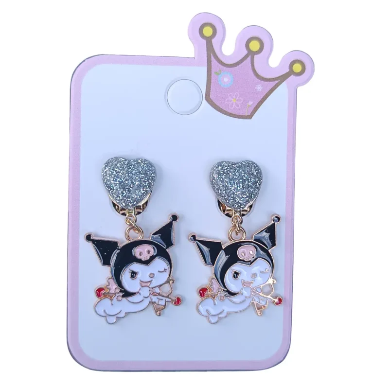 Klipsy Dla Dzieci Urocze Ozdoby Na Uszy SANRIO KUROMI