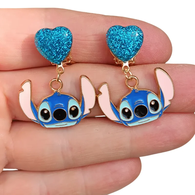 Klipsy Dla Dzieci Urocze Ozdoby Na Uszy LILO & STITCH - obrazek 2