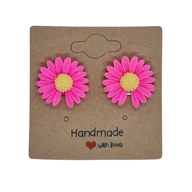 Klipsy na uszu dla dziewczynki kolczyki bez dziurek KWIATUSZKI