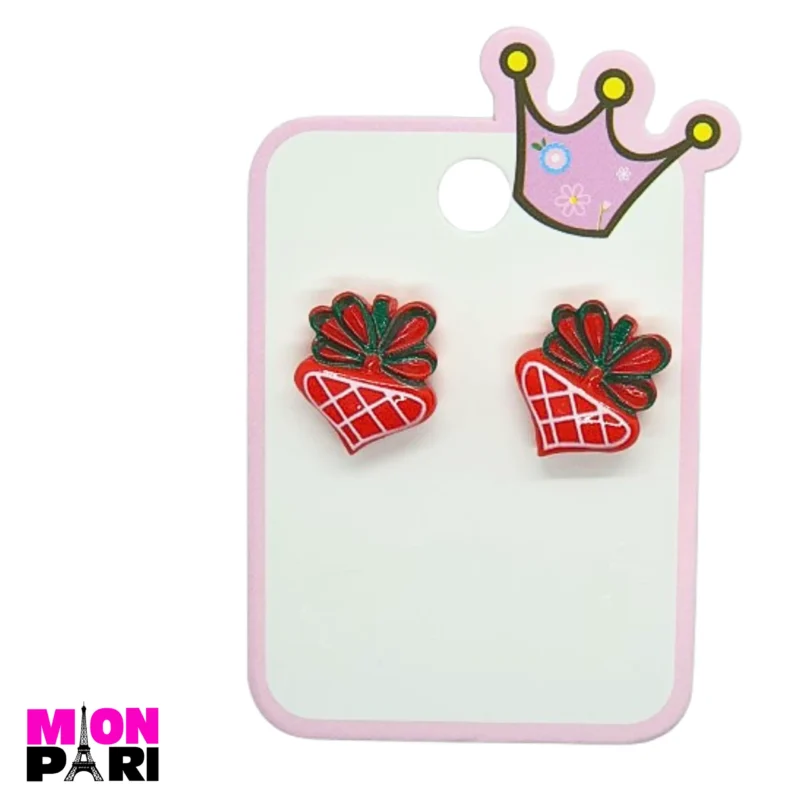 Klipsy Kolczyki Bez Przekłuwania Uszu ŚWIĄTECZNE