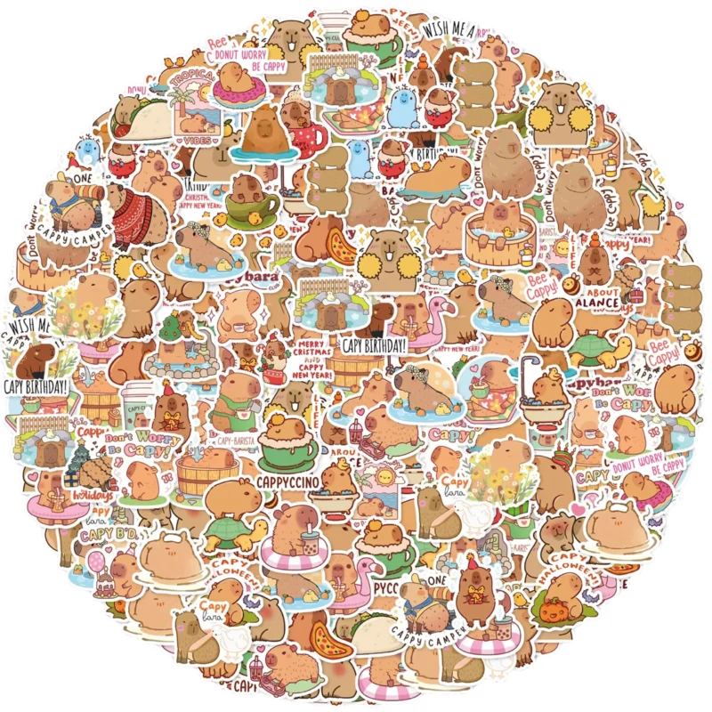 duży-zestaw-naklejek-kapibara